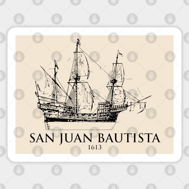 San Juan Bautista – Spanish Galleon Sticker by Lakeric